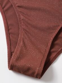 Glitter High Waisted Bikini Set