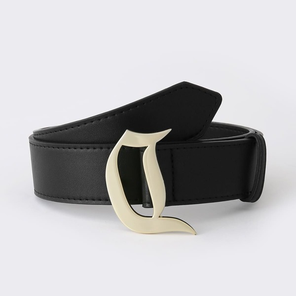 

Irregular Buckle Belt, Black