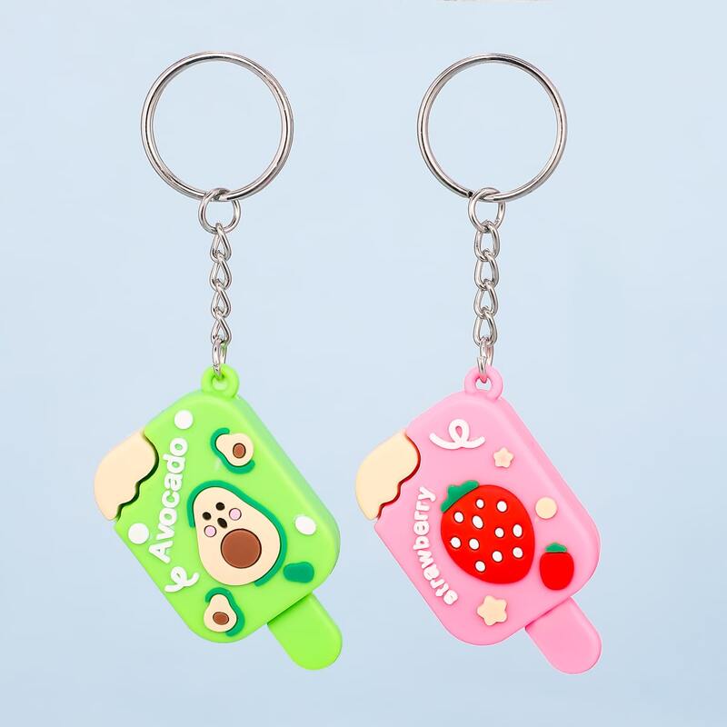 

2pcs Ice Cream Design Keychain, Multicolor