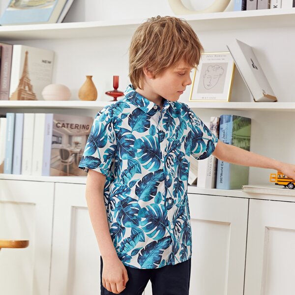 

Boys Tropical Print Shirt, Multicolor