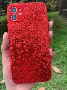 Glitter Phone Case - Red - View 1