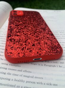 Glitter Phone Case - Red - View 3