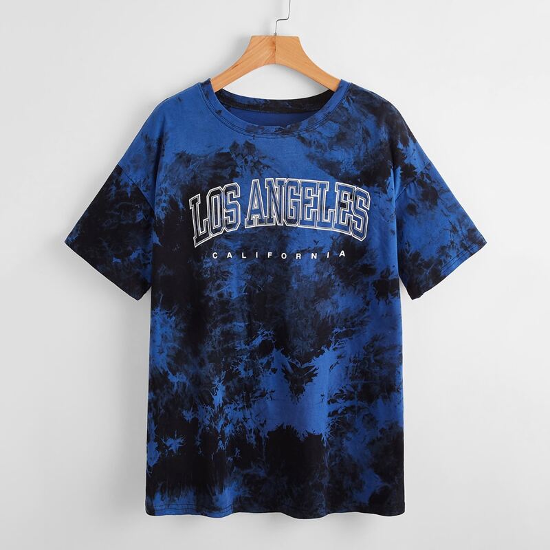 

Letter Tie Dye Tee, Multicolor