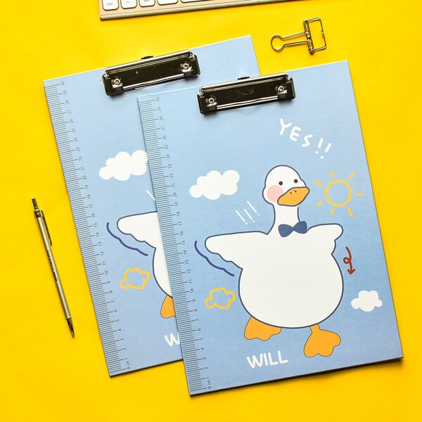 

1pc Cartoon Graphic Clipboard, Multicolor