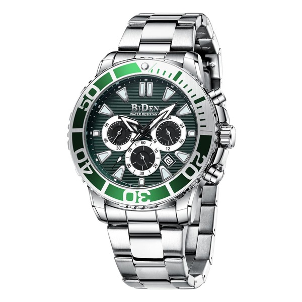 

Men Triple Dial Date Quartz Watch With Strap Remover