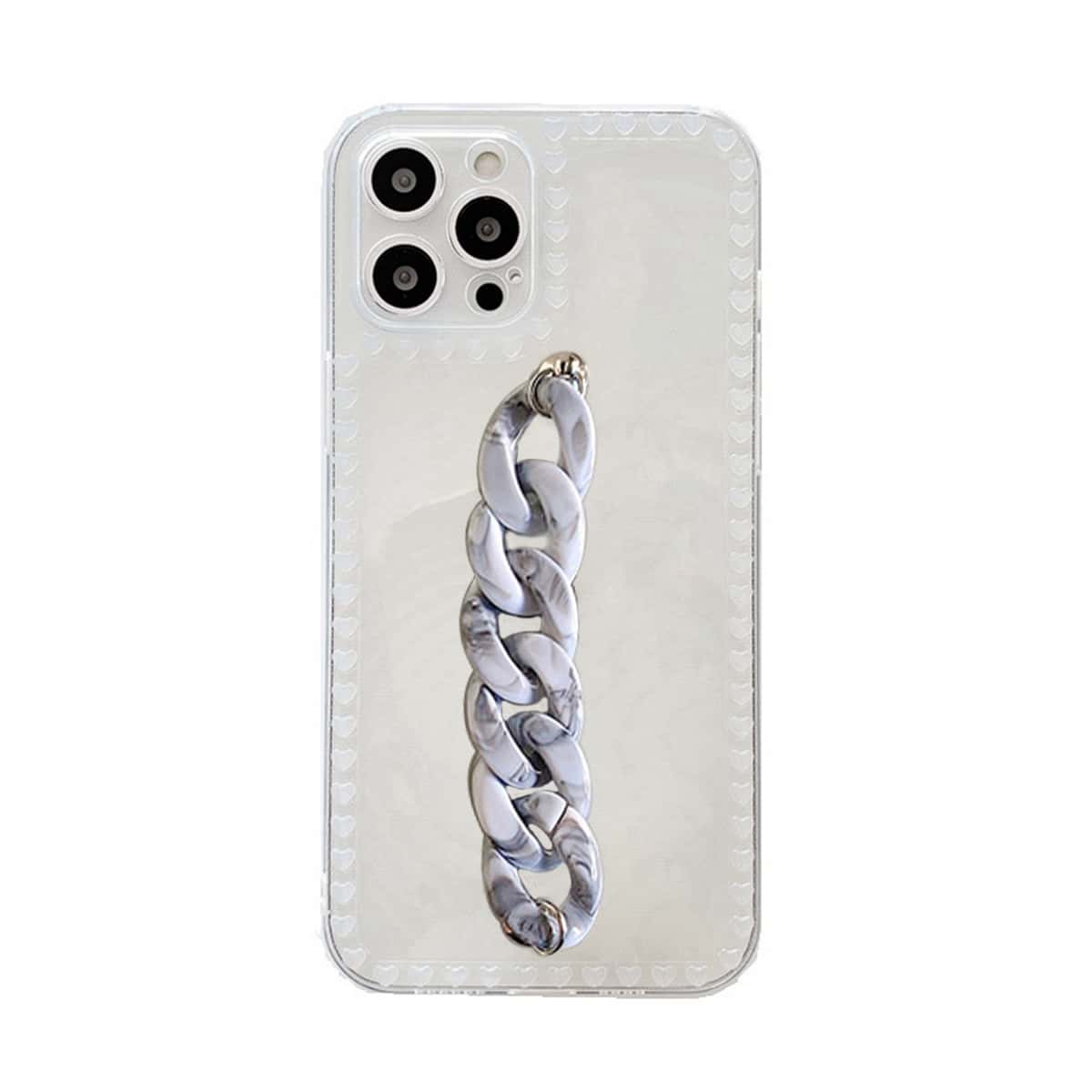 

Chain Hand Strap Phone Case, Multicolor