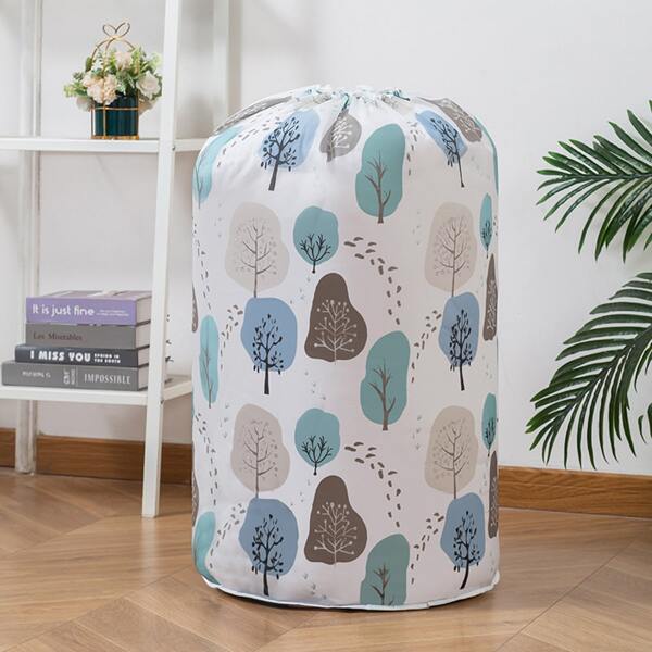 

Tree Print Quilt Storage Bag, Multicolor