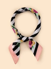 EMERY ROSE Flower Print Bandana - Multicolor - View 1