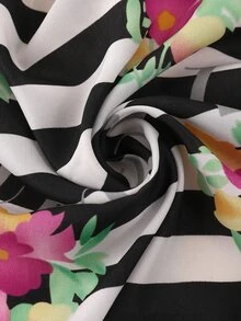 EMERY ROSE Flower Print Bandana - Multicolor - View 3