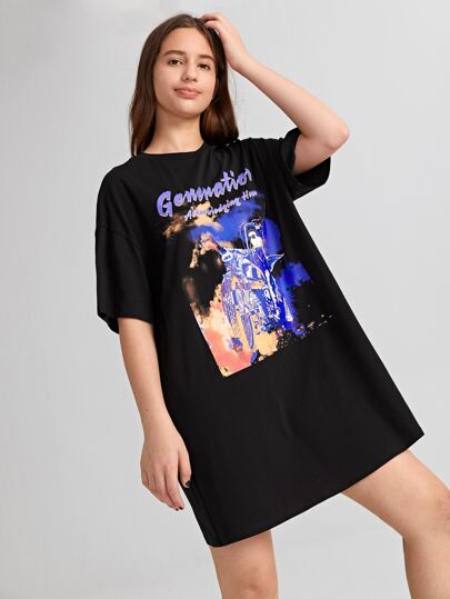 فساتين بنات رسالة كاجوال