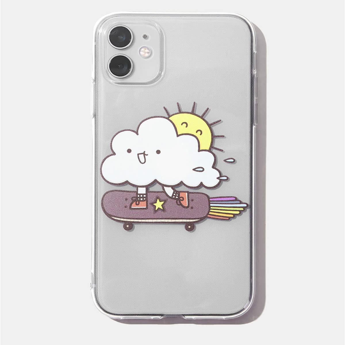 

Cartoon Graphic Phone Case, Clear