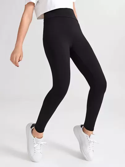 Teen Girl Criss Cross Side Leggings With Phone Pocket