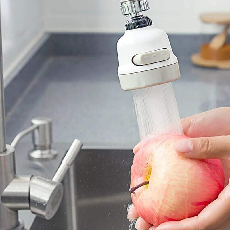 

1pc Kitchen Adjustable Faucet, White