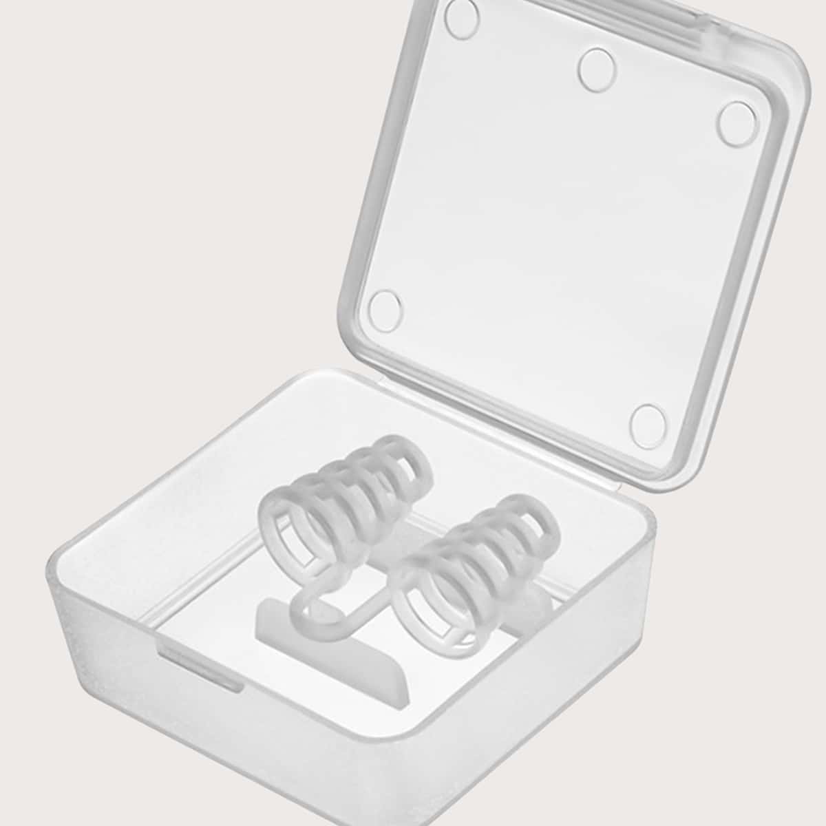 

1pc Mini Anti-snoring Device, Red and white