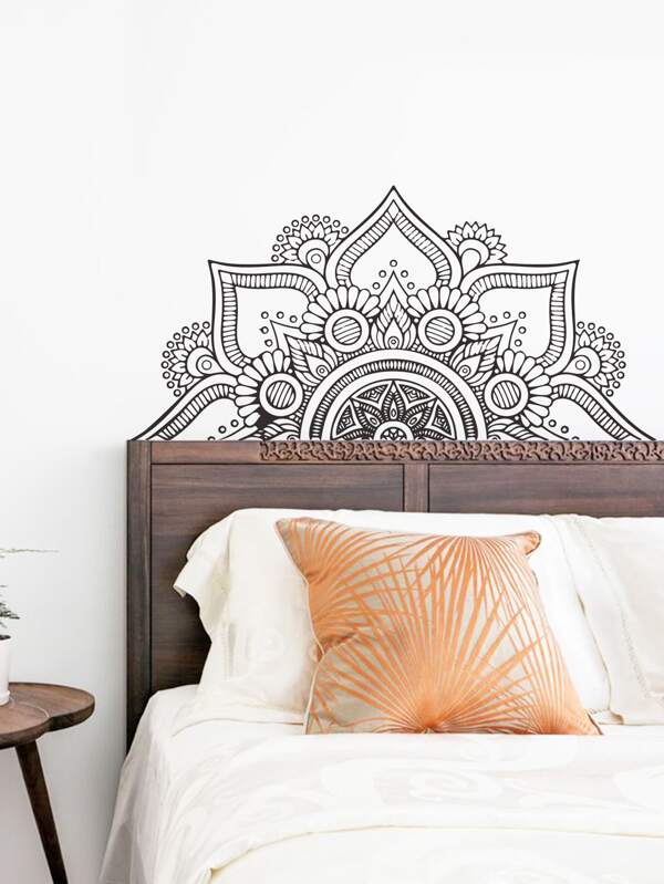 Sticker mural à imprimé mandala