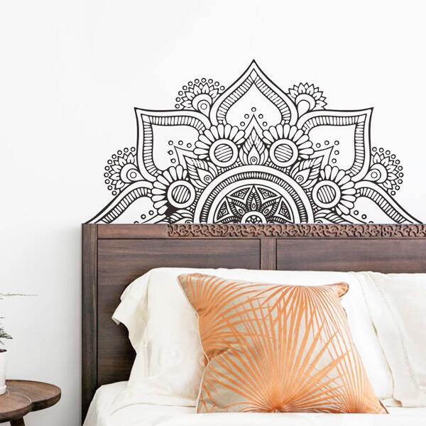

Mandala Print Wall Sticker, Black