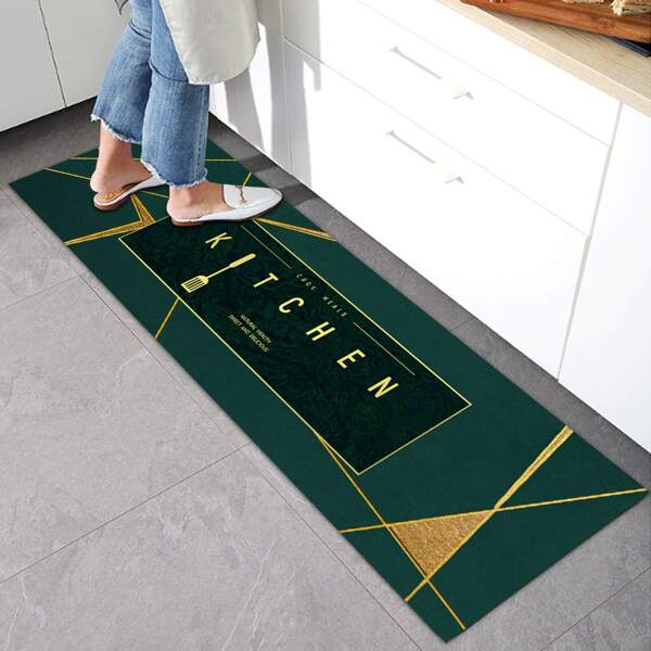

Letter Graphic Floor Mat, Multicolor