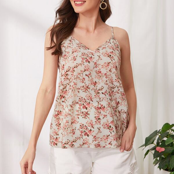

Maternity Floral Print Cami Top, Multicolor