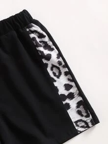 SHEIN Conjuntos para niñas Leopardo Deportivo - Multicolor - Ver 3