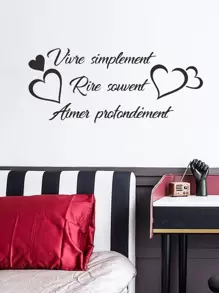 Adhesivo de pared con gráfico eslogan, adhesivo de pared autoadhesivo negro para decoración del hogar, pegatinas, adhesivo de pared, decoración de vinilo para decoraciones del hogar, artículos de decoración de primavera para refrescar su hogar, pegatinas de decoración para fiestas, regalos de cumpleaños y graduación
