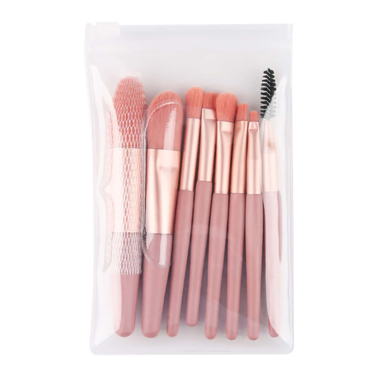 

8pcs Random Color Makeup Brush Set, Multicolor