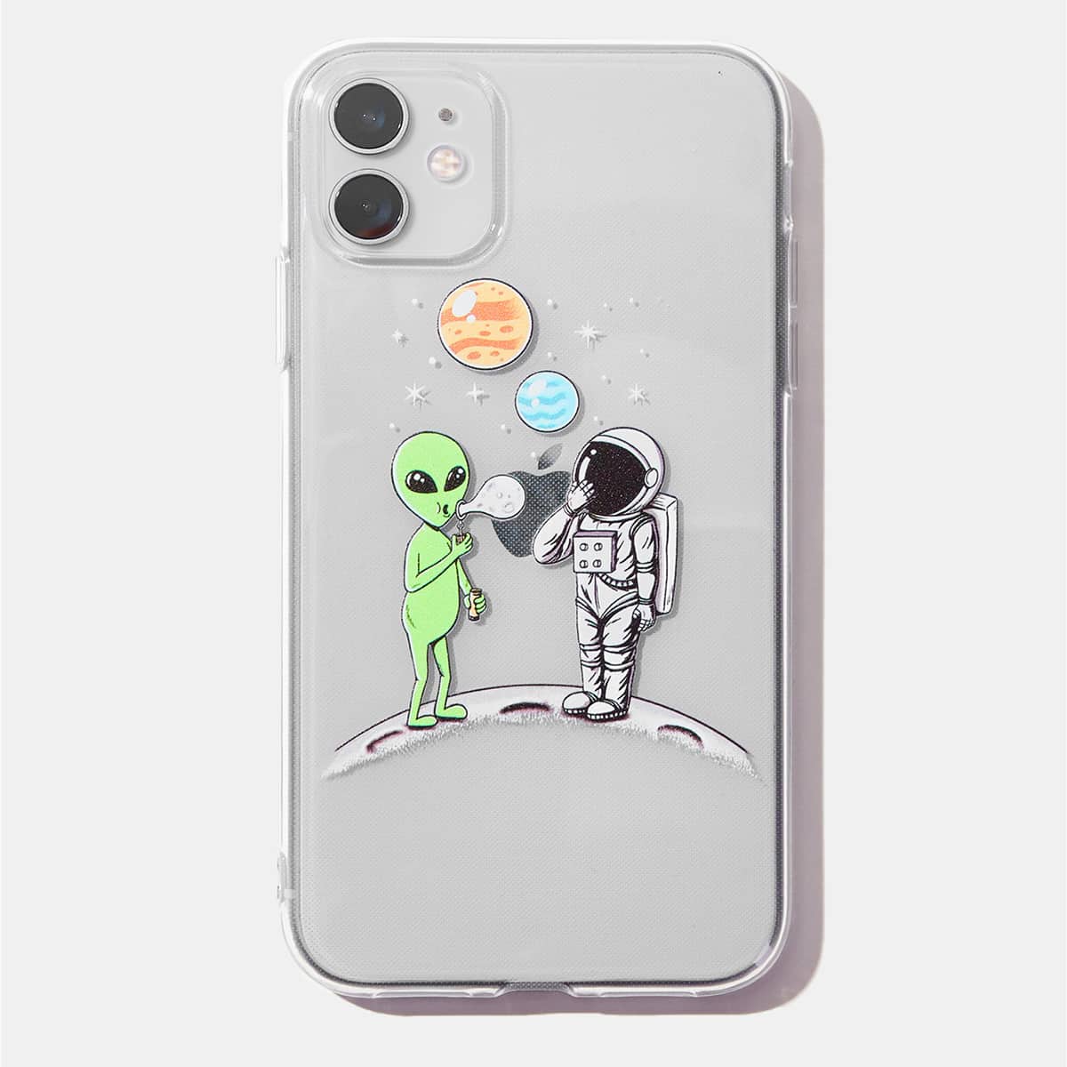 

Cartoon Graphic Phone Case, Clear