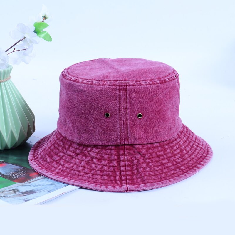 

Simple Solid Bucket Hat, Hot pink