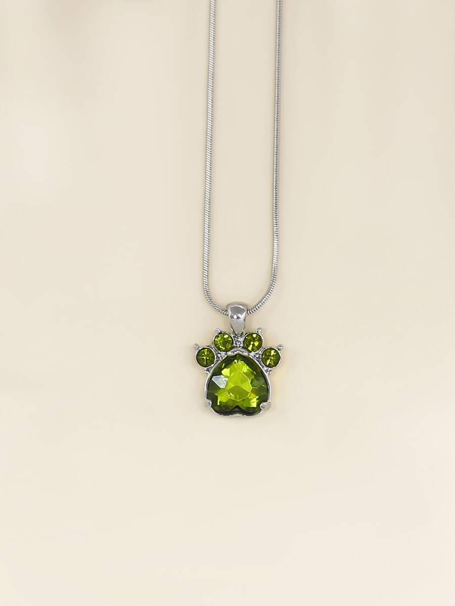 Collar con diseño de garra - Verde Oscuro - Ver 1