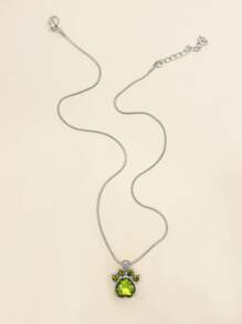 Collar con diseño de garra - Verde Oscuro - Ver 2