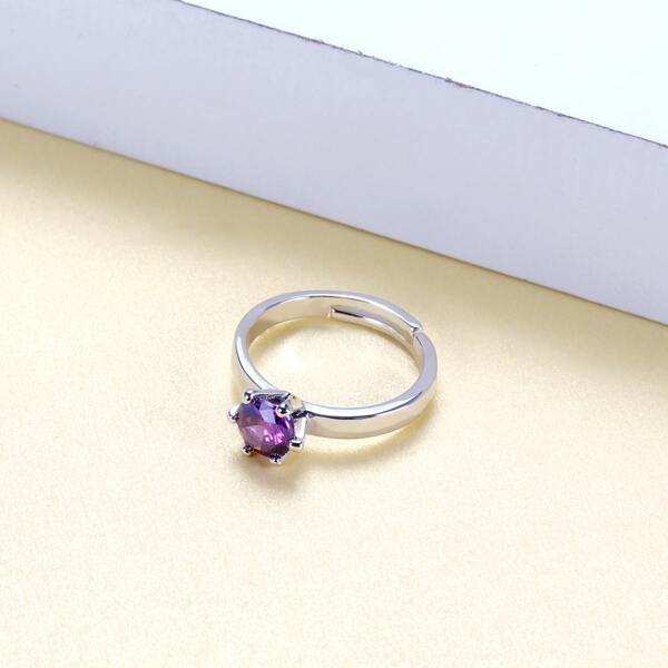 

Zircon Decor Ring, Silver