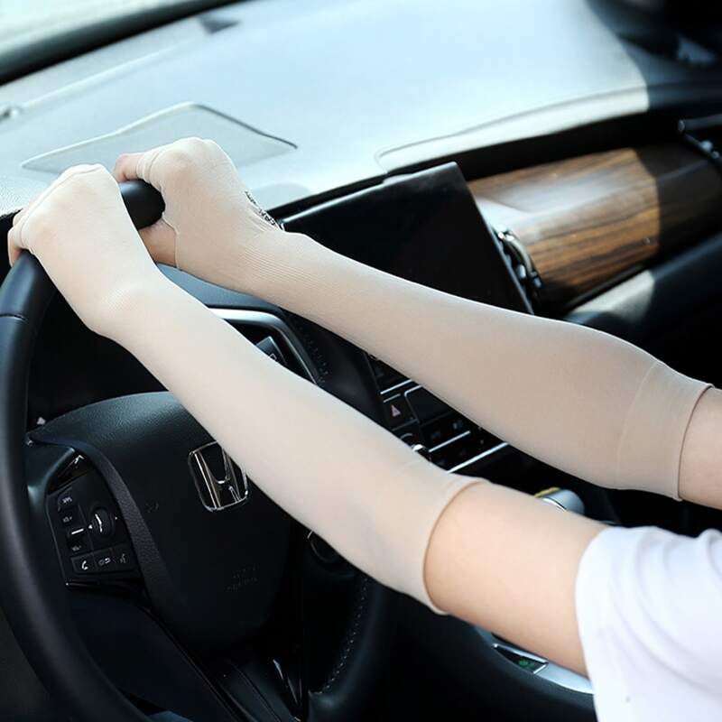 

Solid Sunscreen Arm Sleeve, Beige