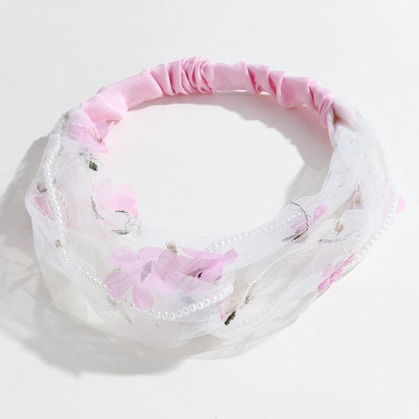

Mesh Hair Band, Pink