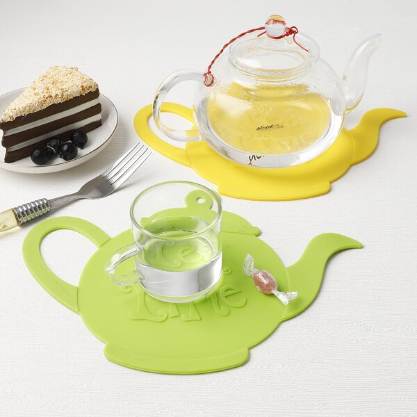 

1pc Teapot Shaped Random Heat-proof Mat, Multicolor