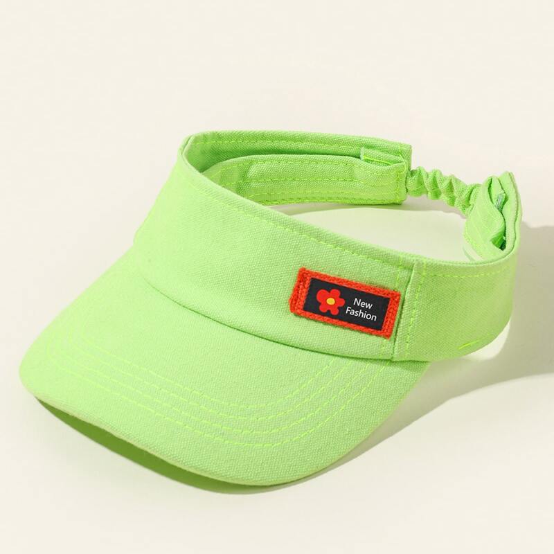 

Floral Patch Visor Hat, Lime green