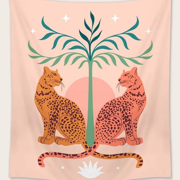 

Leopard Print Tapestry, Multicolor