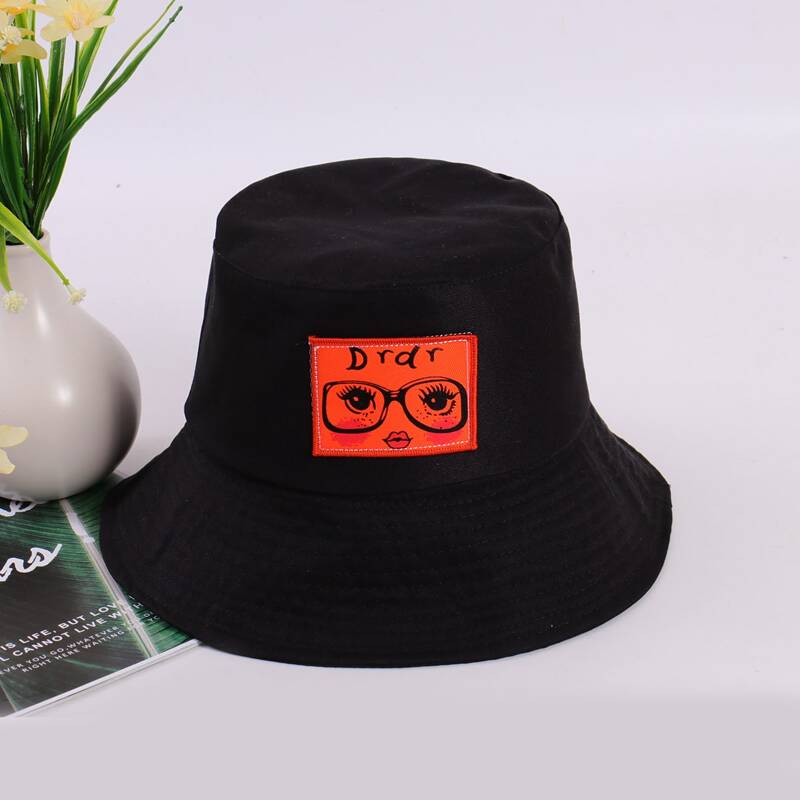 

Cartoon Figure Bucket Hat, Black