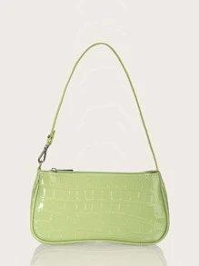 Animal Print Women Shoulder Messenger Bag, Suitable For Commuting And Travel - Green - View 1