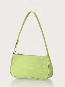 Animal Print Women Shoulder Messenger Bag, Suitable For Commuting And Travel - Green - View 2