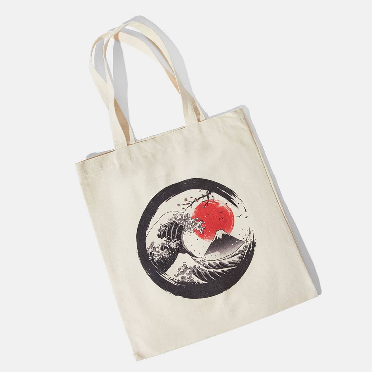 

Sun & Waves Tote Bag, Beige