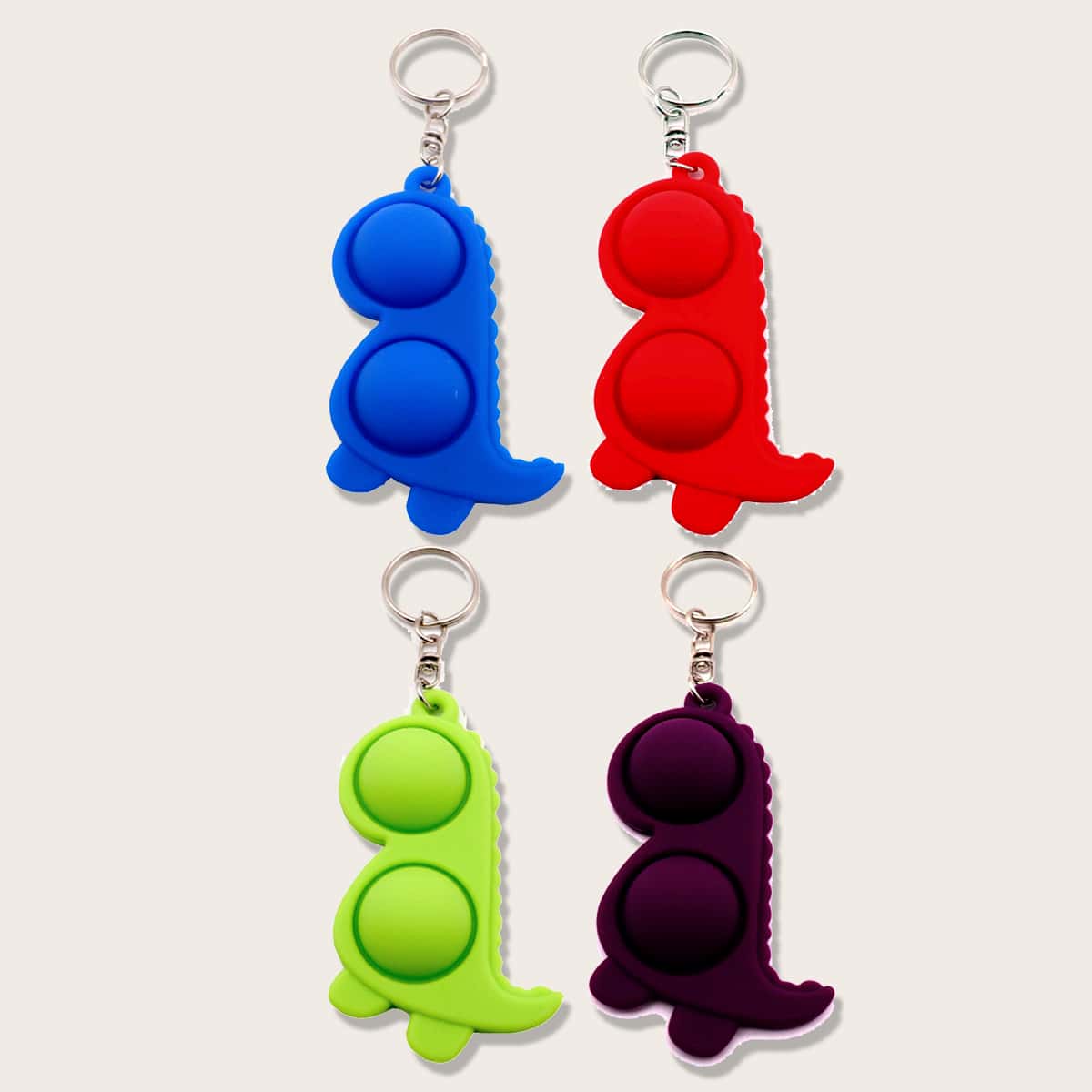 

1pc Random Dinosaur Stress Relief Bubble Toy, Multicolor