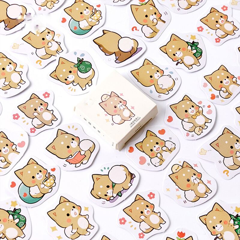 

45pcs Cartoon Sticker, Multicolor