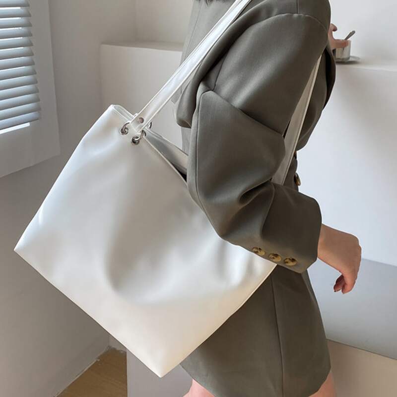 

Minimalist Tote Bag, White