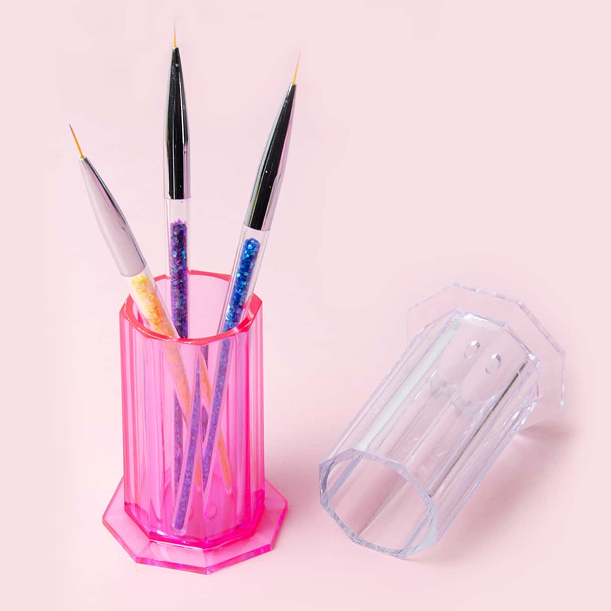 

1pc Random Nail Pen Holder, Multicolor