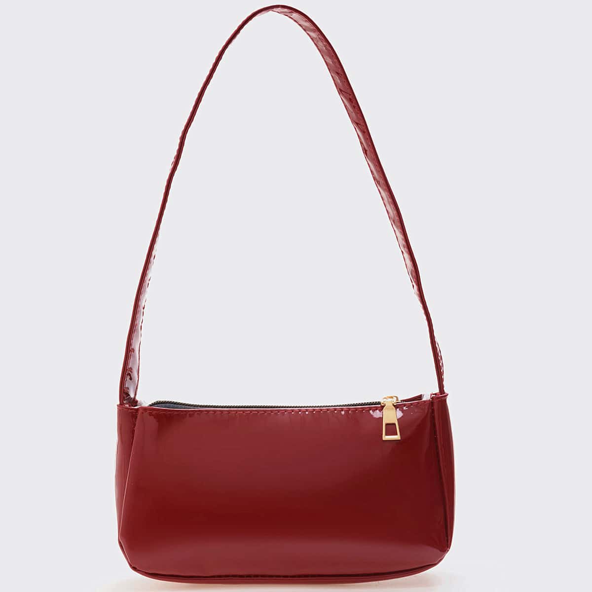 

Solid Baguette Bag, Red