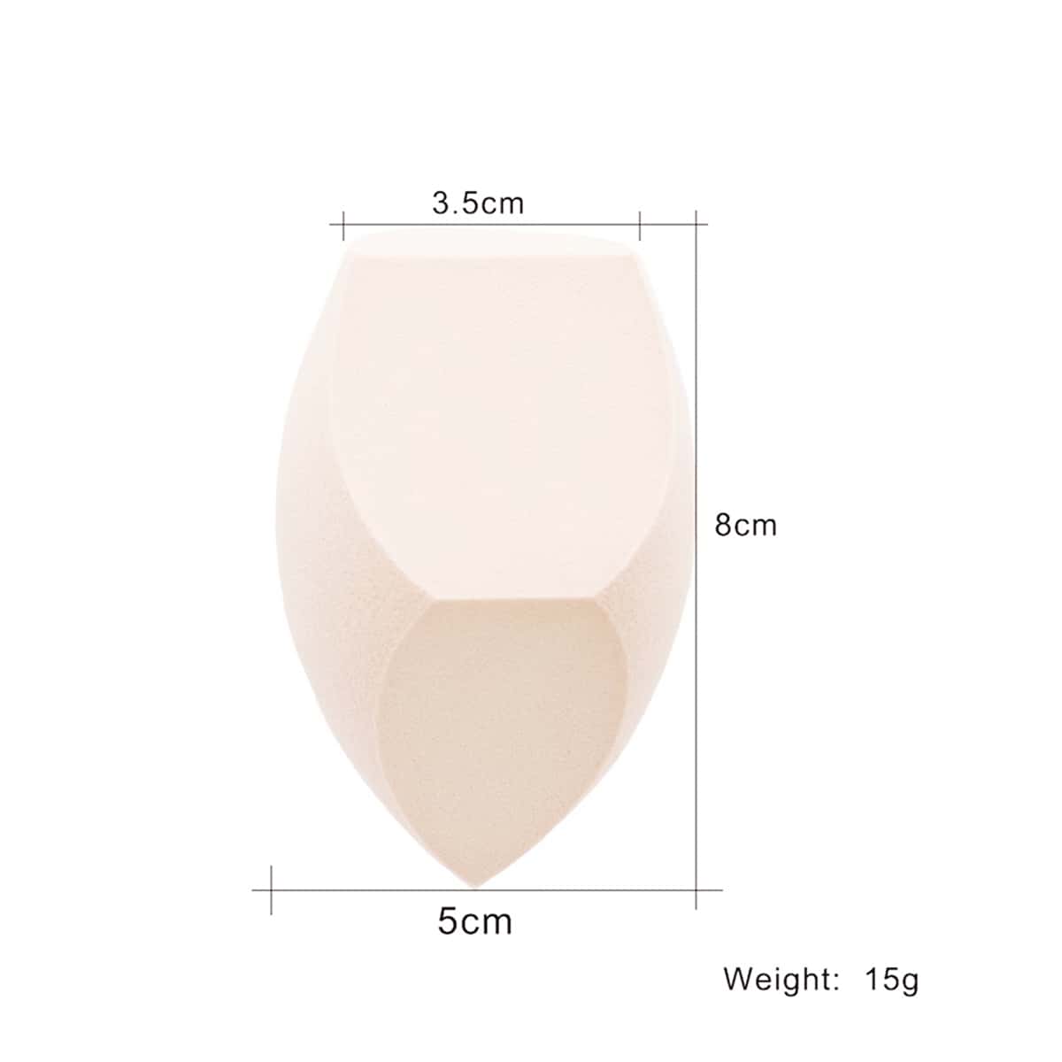 

1pc Makeup Sponge, Champagne