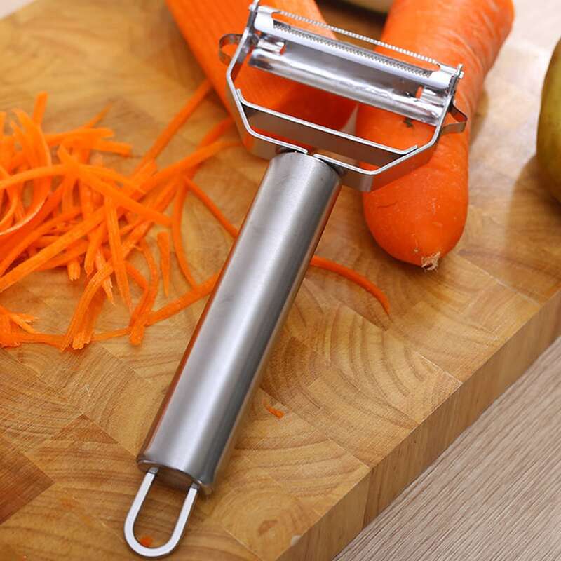

1pc Stainless Steel Peeler, Silver