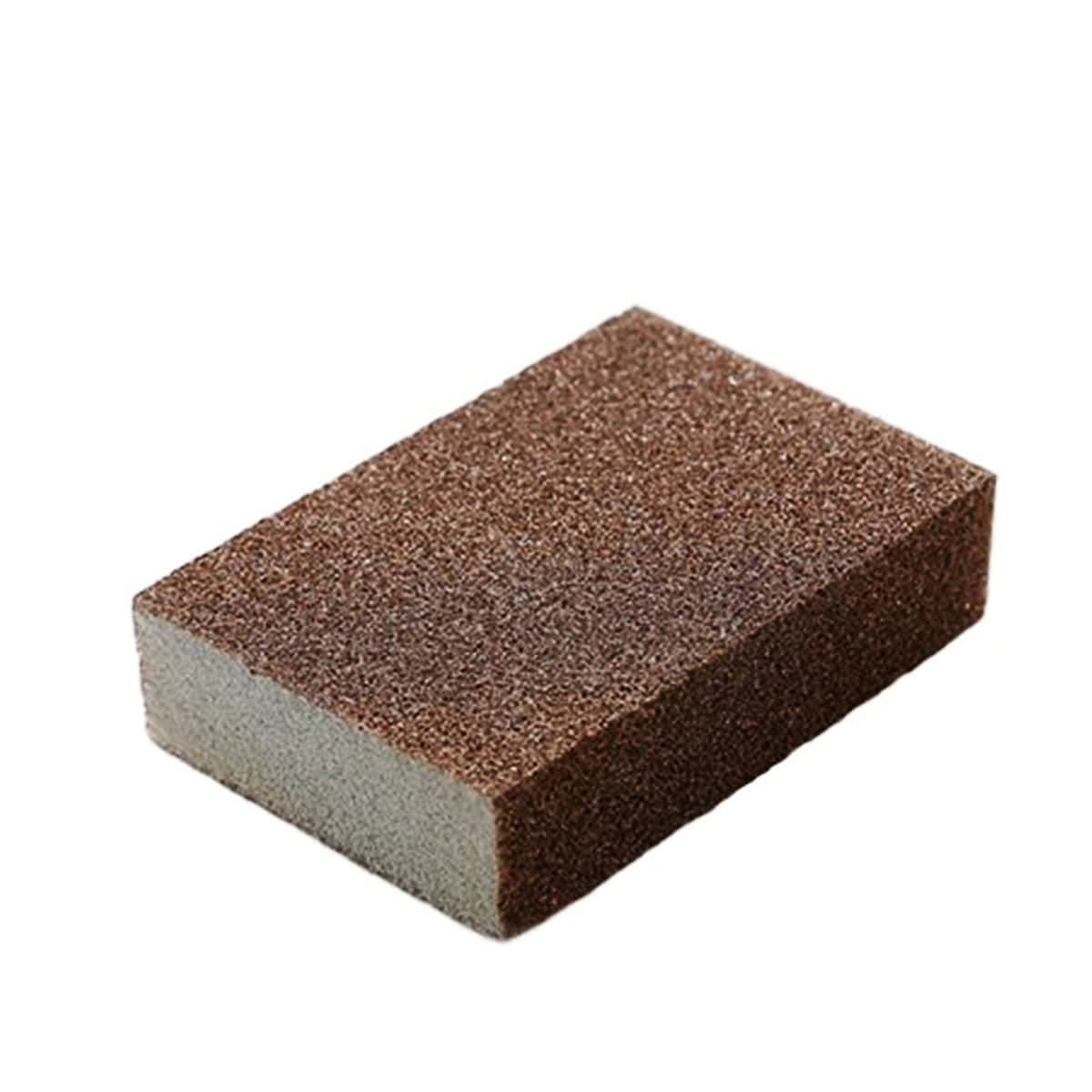 

1pc Solid Cleaning Sponge, Brown