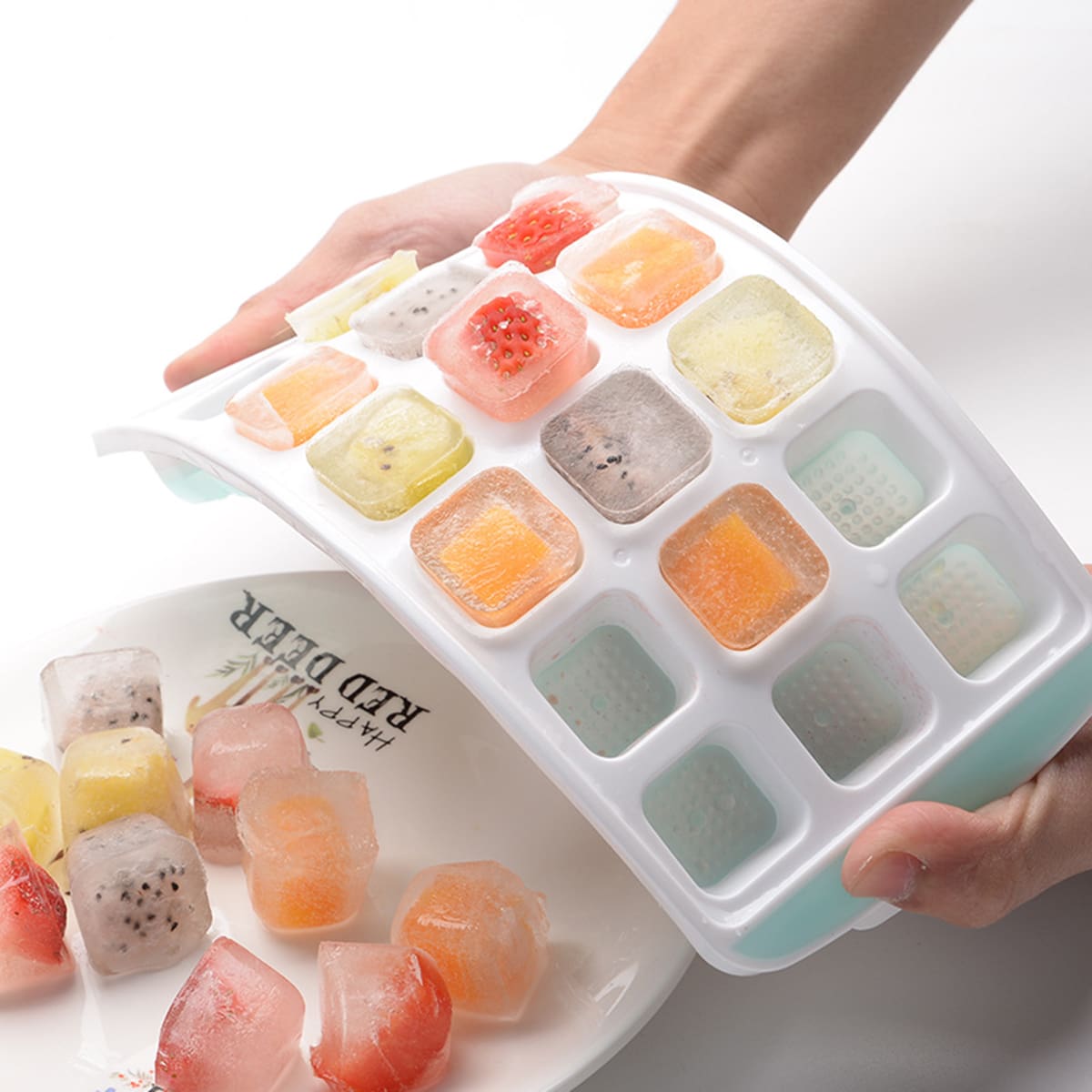 

1pc Random Ice Cube Mold, Multicolor