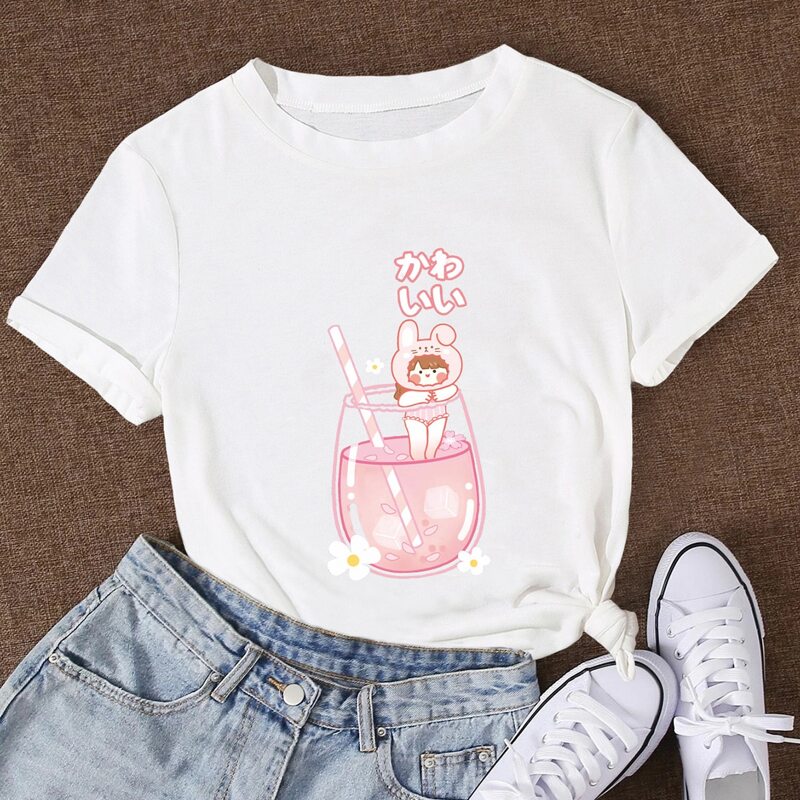 

Cartoon Graphic Tee, White