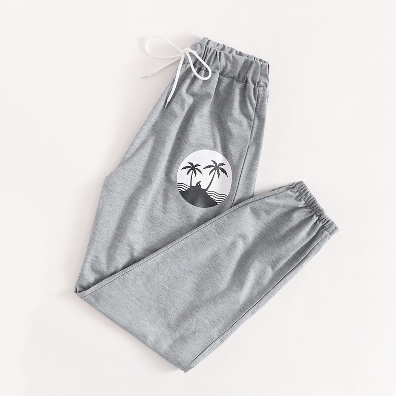 

Tropical Graphic Sweatpants, Light grey